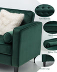 Casual Green Velvet 3 - Seater Sofa - From Where -