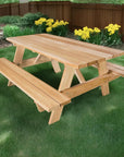 Cedar 6 - Ft Outdoor Picnic Table - From Where -