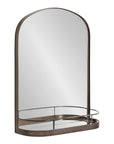 Cemile Metal Flat Mirror with Shelves - From Where -