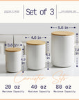 Ceramic Canisters (Set of 3) - From Where -