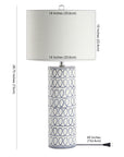Ceramic Modern Column LED Table Lamp - From Where -