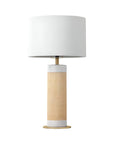 Ceramic Table Lamp with Natural Wrap - From Where -