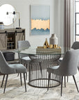 Granvia Dining Table Base Gunmetal
