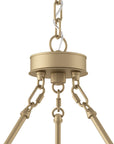 Champagne Farmhouse Led Bare Bulb Chandelier - From Where -