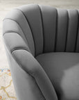 Channel Tufted Velvet Sofa - From Where -