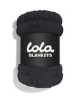 Charcoal Grey Faux Fur Blanket - From Where Finds -