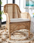 Charlie Cushioned Accent Chair - From Where -