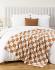 Checkered Throw Blanket - From Where -