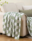 Checkered Throw Blanket - From Where -