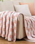 Checkered Throw Blanket - From Where -