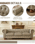 Chesterfield Sofa with Rolled Arms - From Where -