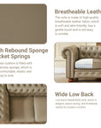 Chesterfield Sofa with Rolled Arms - From Where -