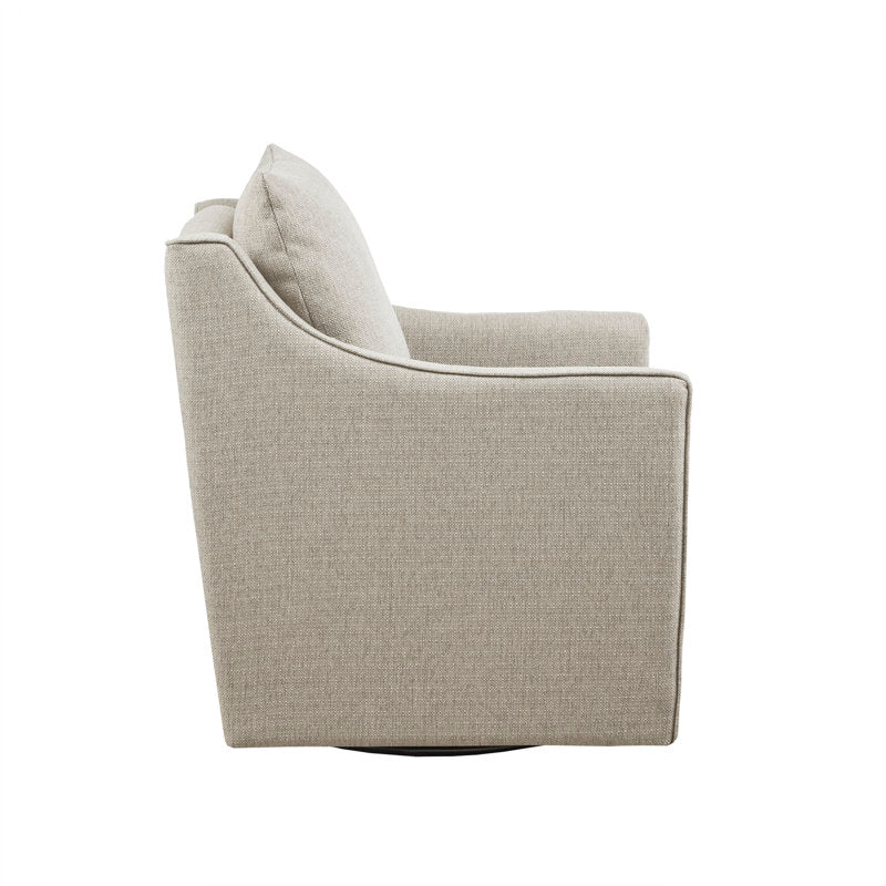 Christian Upholstered Swivel Armchair - From Where -