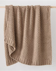 Chunky Cotton Knit Throw - From Where -