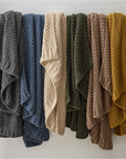 Chunky Cotton Knit Throw - From Where -