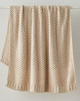 Chunky Cotton Knit Throw - From Where -