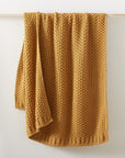 Chunky Cotton Knit Throw - From Where -