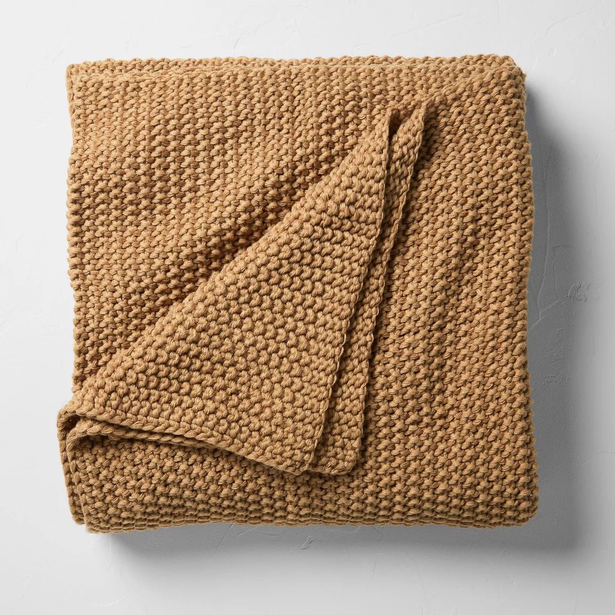 Chunky Knit Bed Blanket - From Where -