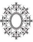 Classic French Decorative Stencil - From Where -