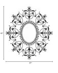 Classic French Decorative Stencil - From Where -