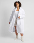 Classic Turkish Cotton Robe (White)