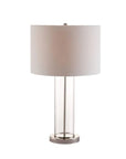 Clear Glass Cylinder Table Lamp - From Where -