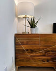 Clear Glass Cylinder Table Lamp - From Where -