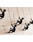 Climbing Man Wall - Art Sculpture (Set of 5) - From Where -