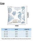 Coastal Throw Pillow Covers (Set of 2) - From Where -