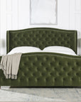 Coleman Upholstered Wingback Bed - From Where -