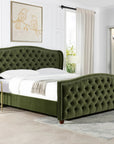 Coleman Upholstered Wingback Bed - From Where -