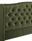 Coleman Upholstered Wingback Bed - From Where -