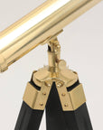 Collapsible Brass Telescope on Tripod Stand - 18" - From Where -