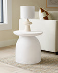 Concrete Pedestal End Table - From Where -