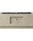 Concrete Rectangular Fire Pit Table - From Where -