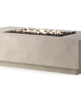 Concrete Rectangular Fire Pit Table - From Where -