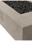 Concrete Rectangular Fire Pit Table - From Where -