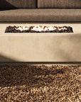 Concrete Rectangular Fire Pit Table - From Where -
