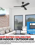 Conifer 42" Outdoor Ceiling Fan - From Where -