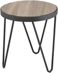 Contemporary Metal End Table - From Where -
