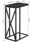 Convenience Concepts Tucson C End Table, Black - From Where -