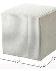 Corduroy Modern Ottoman Stool - From Where -