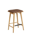 Corrigan Height Wood Barstool - From Where -