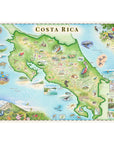 Costa Rica Hand - Drawn Map - From Where Finds - Map