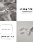 Cotton Blend Duvet Cover (Set of 3) - From Where -