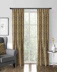 Cotton Blend Pinch Pleat Curtain - From Where -