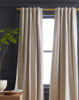 Cotton Slub Room Darkening Curtain - From Where Finds -