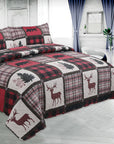 Coverlet Bedspread with 2 Quilted Shams - From Where -
