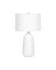 Cream Ceramic Base Table Lamp - From Where -