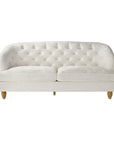 Cream Velvet Tufted Sofa - From Where -